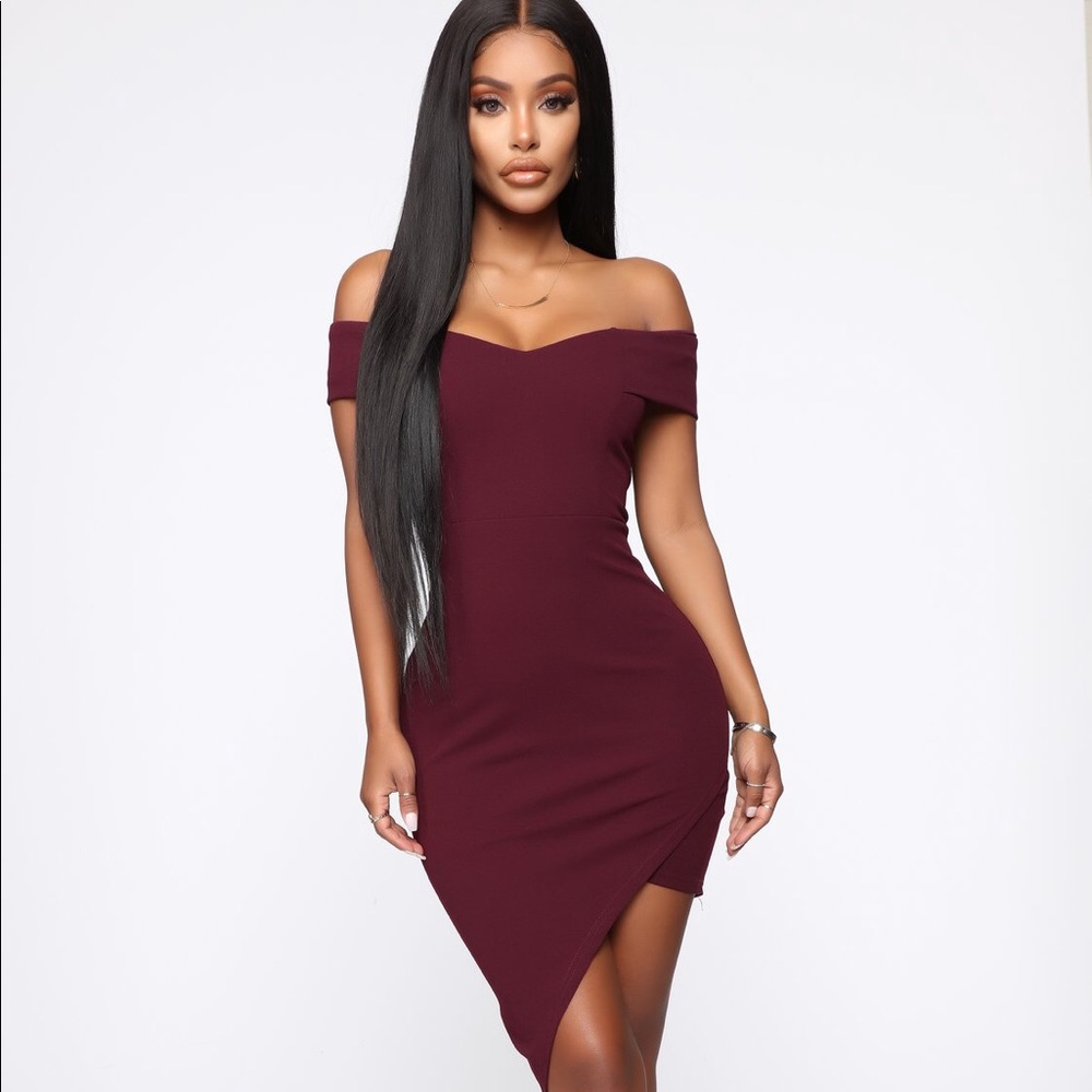 FASHION NOVA off the shoulder dress